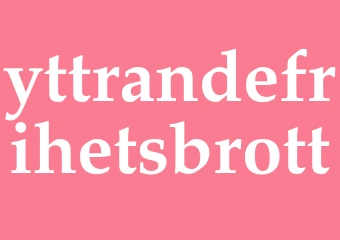 Synonym yttrandefrihetsbrott