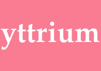 Synonym yttrium