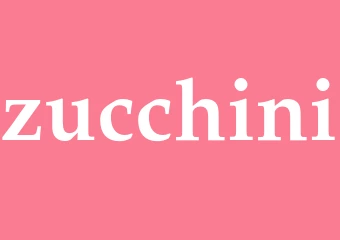 Synonym zucchini