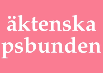 Synonym äktenskapsbunden