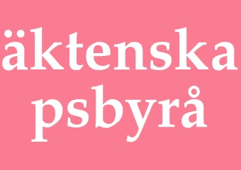 Synonym äktenskapsbyrå