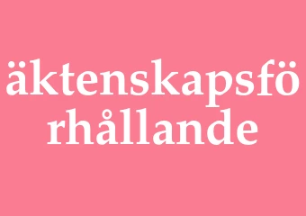 Synonym äktenskapsförhållande