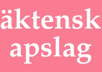 Synonym äktenskapslag