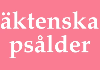 Synonym äktenskapsålder