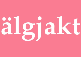Synonym älgjakt