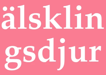 Synonym älsklingsdjur