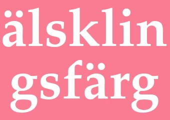 Synonym älsklingsfärg
