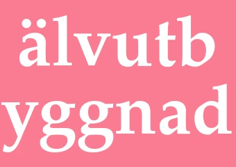 Synonym älvutbyggnad