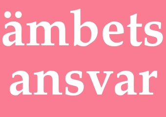 Synonym ämbetsansvar