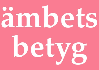 Synonym ämbetsbetyg