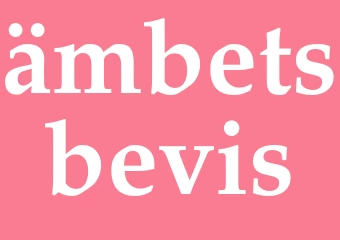 Synonym ämbetsbevis