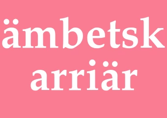 Synonym ämbetskarriär