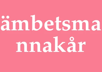 Synonym ämbetsmannakår