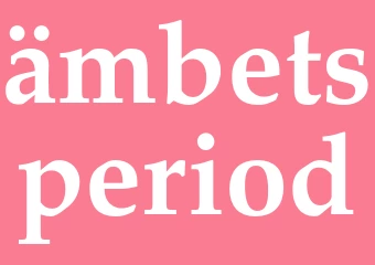 Synonym ämbetsperiod