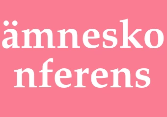 Synonym ämneskonferens