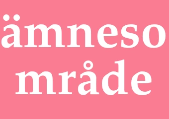 Synonym ämnesområde