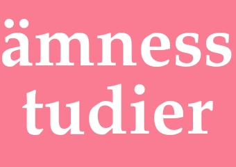 Synonym ämnesstudier