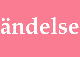 Synonym ändelse