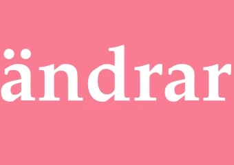 Synonym ändrar