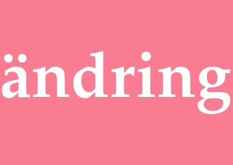 Synonym ändring
