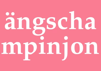 Synonym ängschampinjon