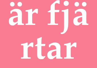 Synonym är fjärtar