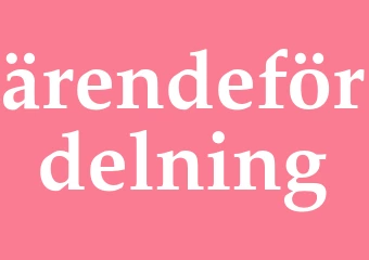 Synonym ärendefördelning