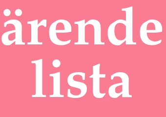 Synonym ärendelista