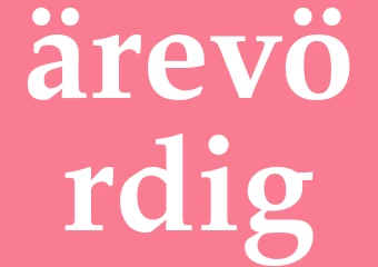 Synonym ärevördig