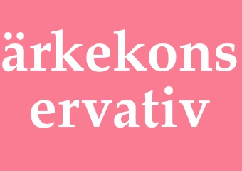 Synonym ärkekonservativ