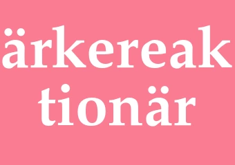 Synonym ärkereaktionär