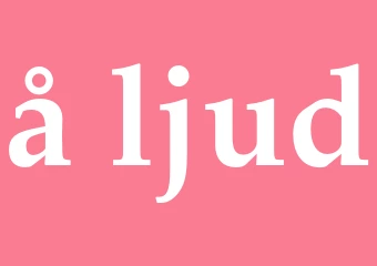 Synonym å-ljud