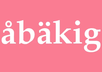 Synonym åbäkig