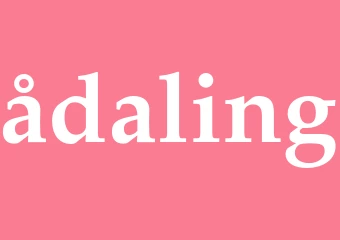 Synonym ådaling