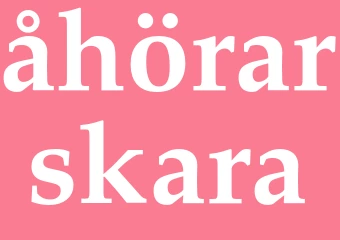 Synonym åhörarskara
