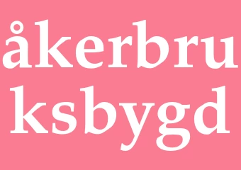 Synonym åkerbruksbygd