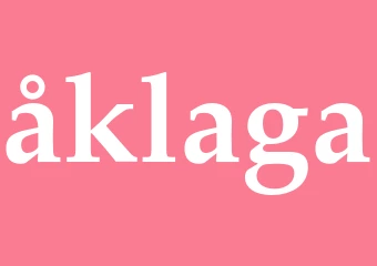 Synonym åklaga