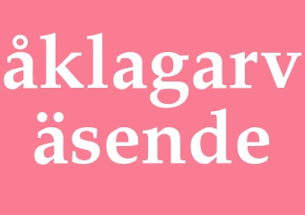 Synonym åklagarväsende