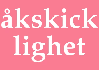 Synonym åkskicklighet