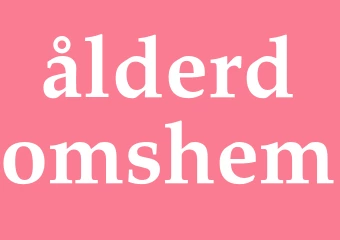 Synonym ålderdomshem
