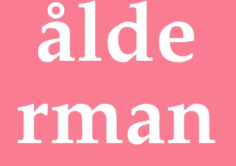 Synonym ålderman