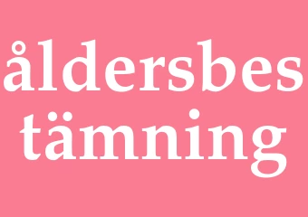 Synonym åldersbestämning