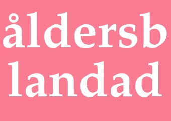 Synonym åldersblandad
