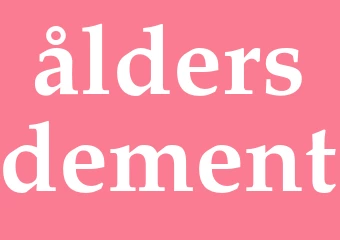 Synonym åldersdement