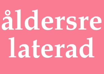Synonym åldersrelaterad