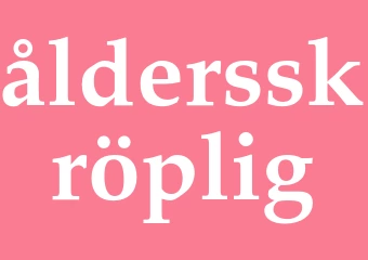 Synonym åldersskröplig
