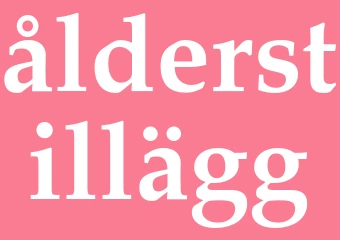 Synonym ålderstillägg