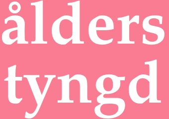 Synonym ålderstyngd
