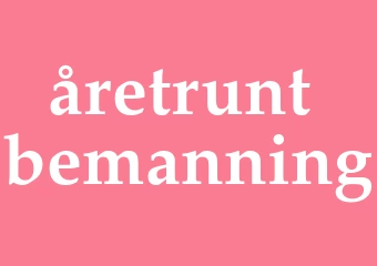 Synonym åretrunt-bemanning