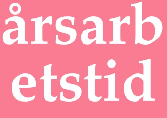 Synonym årsarbetstid